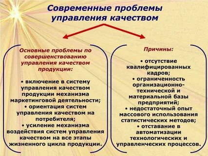 Проблемы качества управления