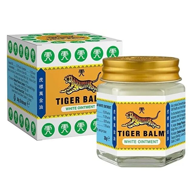 Тайгер бальзам. Тигровый белый бальзам Tiger Balm. Бальзам тигровый белый (Tiger Balm White). Тигровый бальзам белый, 10 гр. Тайская мазь с тигром.