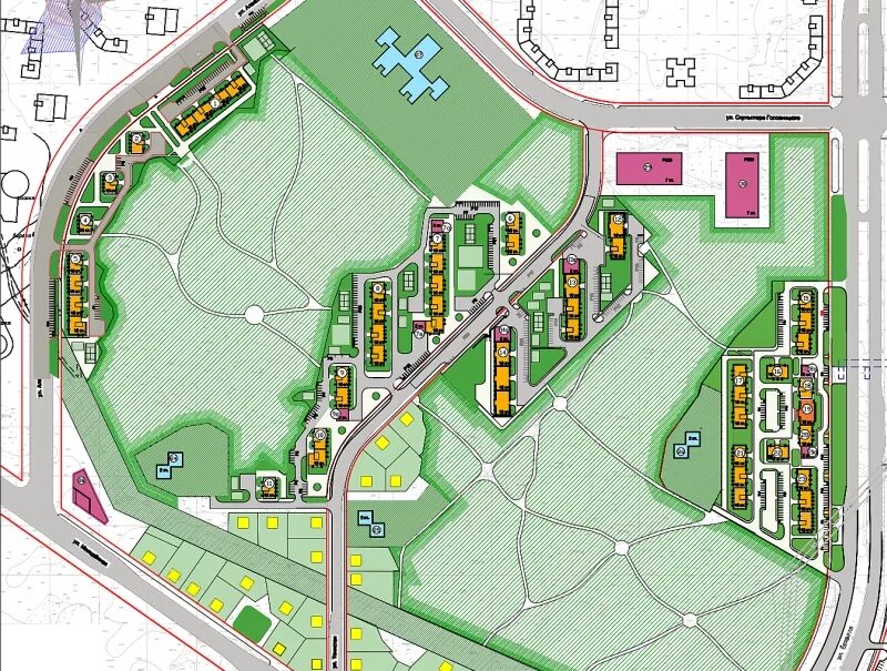 Ул зеленая роща 8. Генеральный план микрорайона парковый Челябинск. План застройки паркового Челябинск. Карта паркового микрорайона Челябинск. План парковый Челябинск.