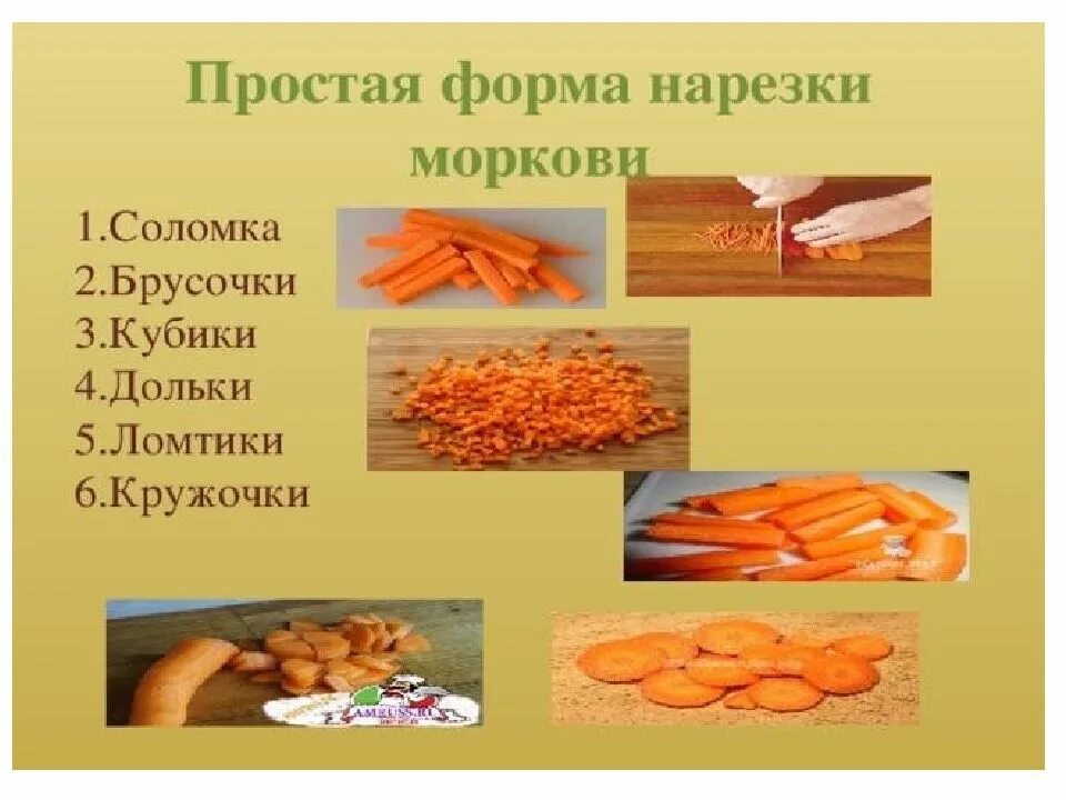 Сложная нарезка овощей. Простые формы нарезки корнеплодов. Форма нарезки моркови таблица. Форма нарезки моркови брусочки. Форма нарезки корнеплодов морковь.