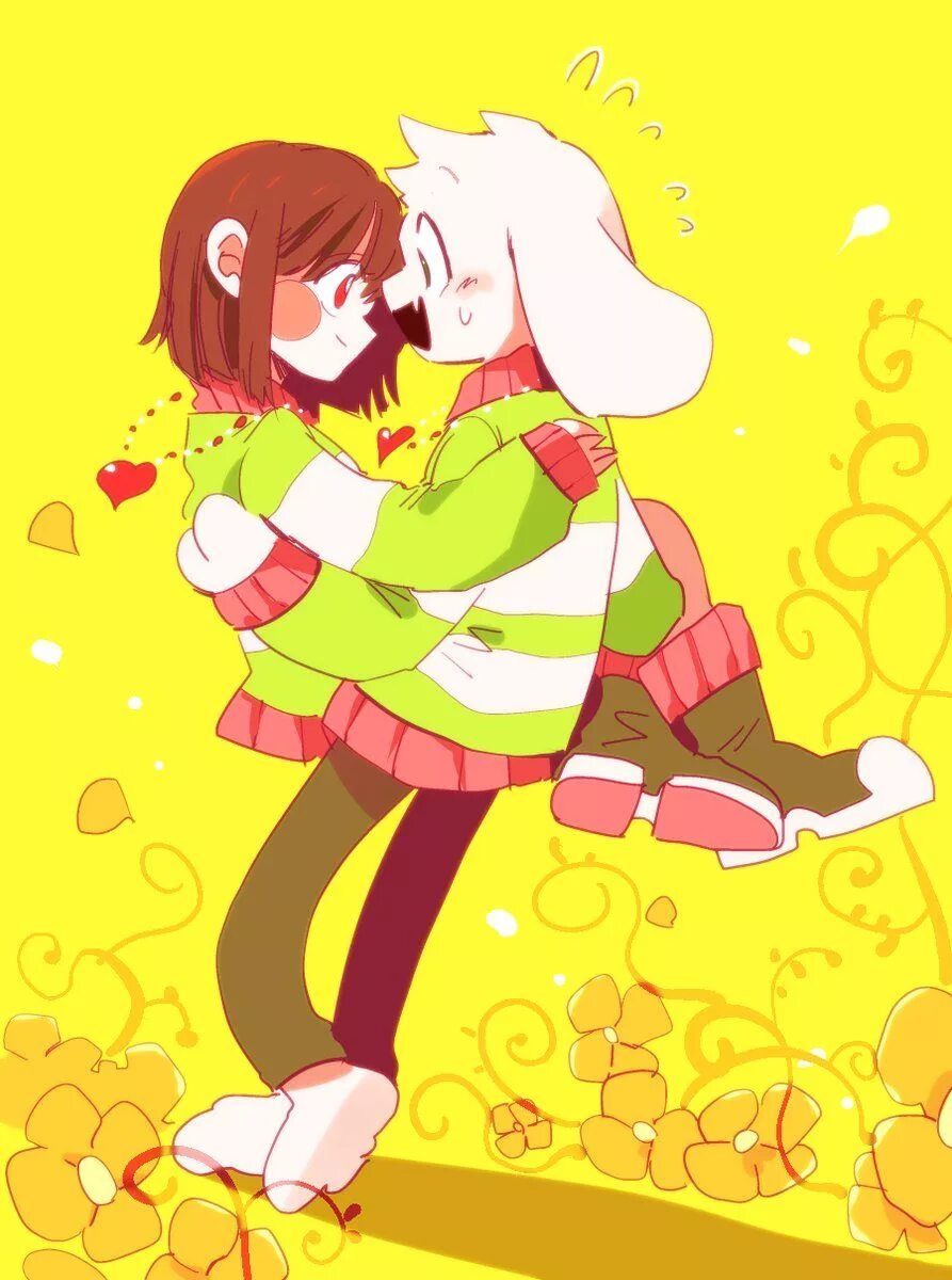 Любовные чары 8. Чара и Азриэль. Chara and Asriel. Undertale Чара и Азриэль. Андертейл арт Чара и Азриэль.