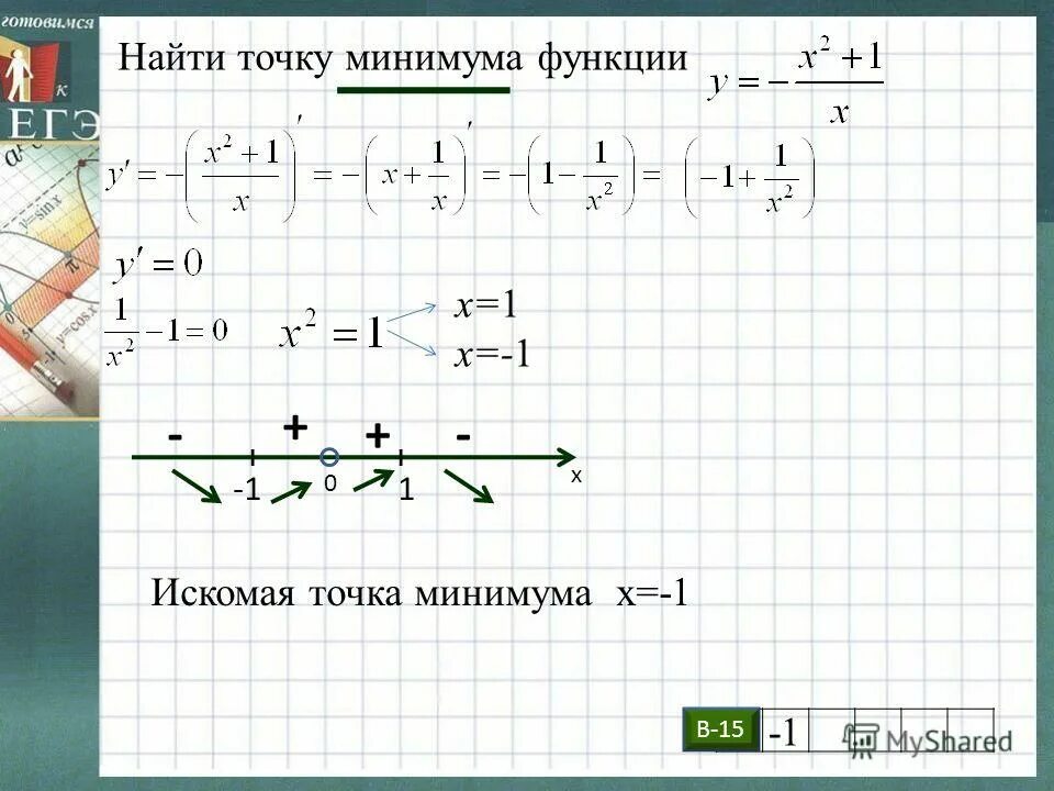 Найдите точку минимума функции 3 12. Найдите точку минимума функции 3 12
