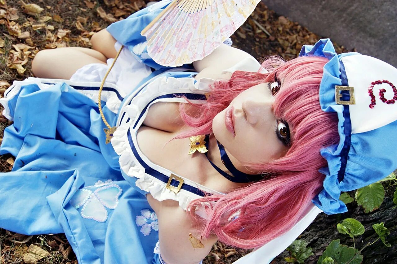 Косплей Тохо Ююко. Yuyuko saigyouji Cosplay. Yuyuko Kobashikawa. Uyuy косплей.