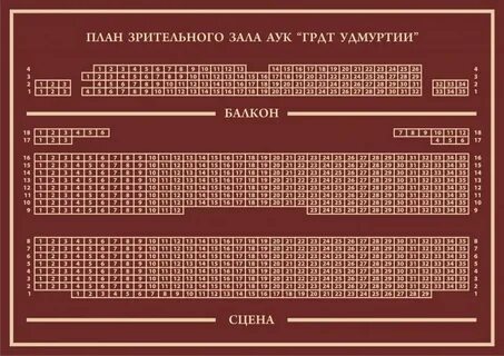 План зрительного зала