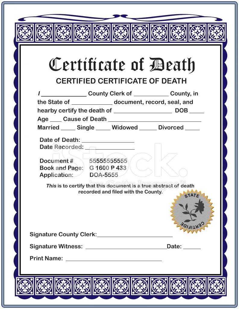 Сертификат о смерти Айзек. Свидетельство о смерти Death Certificate. Death Certificate Cube.
