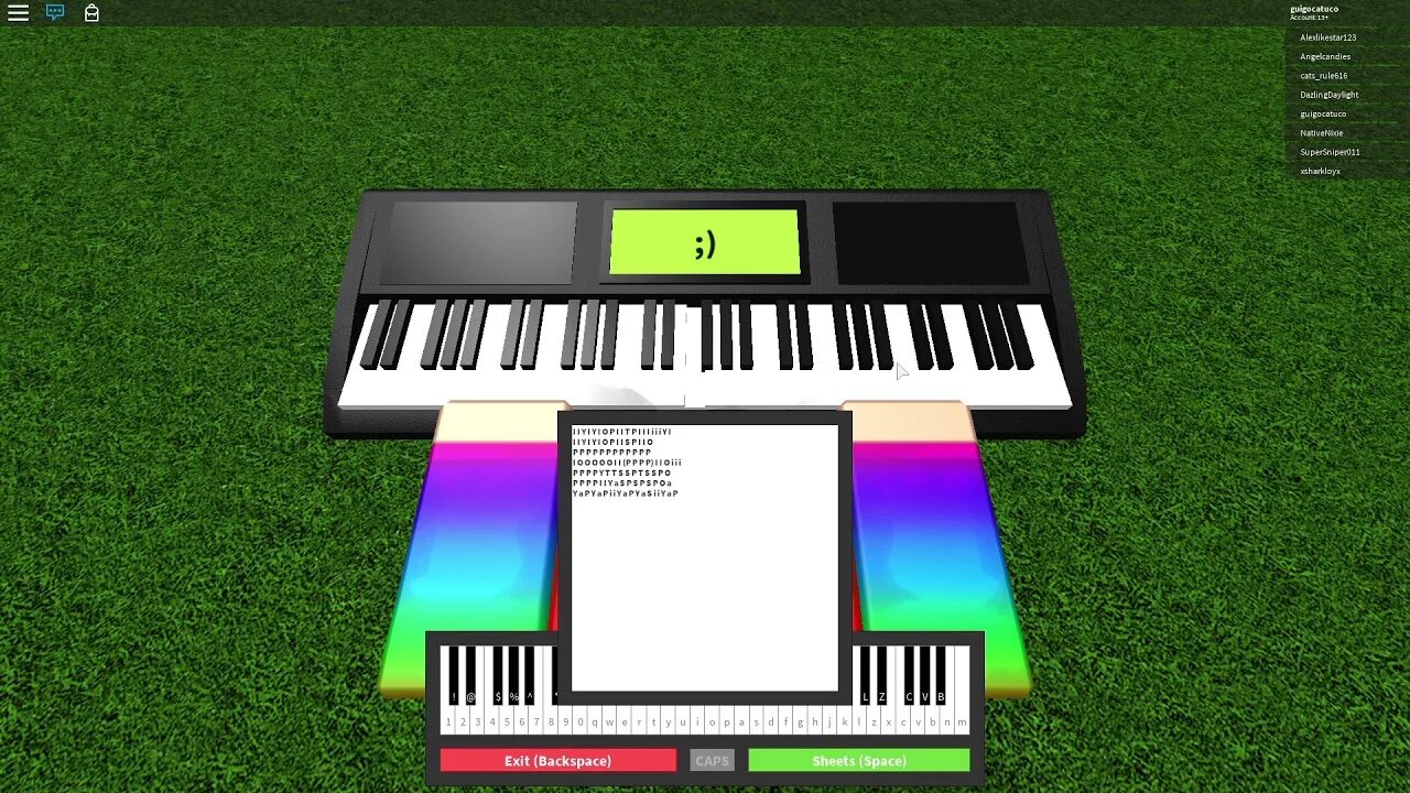 Роблокс ноты песни. Пианино в РОБЛОКСЕ. РОБЛОКС пианино Ноты. Клавиатура для фортепиано Roblox. Ноты для фортепиано в РОБЛОКСЕ.