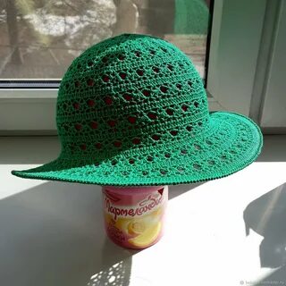 Шляпка крючком для женщин на лето