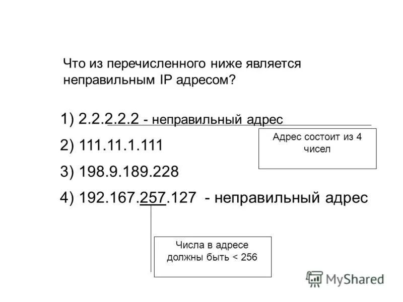 Неправильные ip адреса. Что из перечисленного является IP адресом. Какой из IP-адресов неправильный?. Что из перечисленного ниже является неправильным IP-адресом. Неправильные IP адреса примеры.