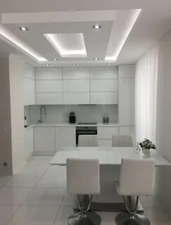 Дизайн кухни потолки гипсокартон