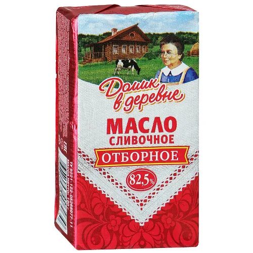 Масло сливочное Домик в Деревне 72.5%, 180г - купить с доставкой в Москве в Пере - Товар на картинке можно купить.