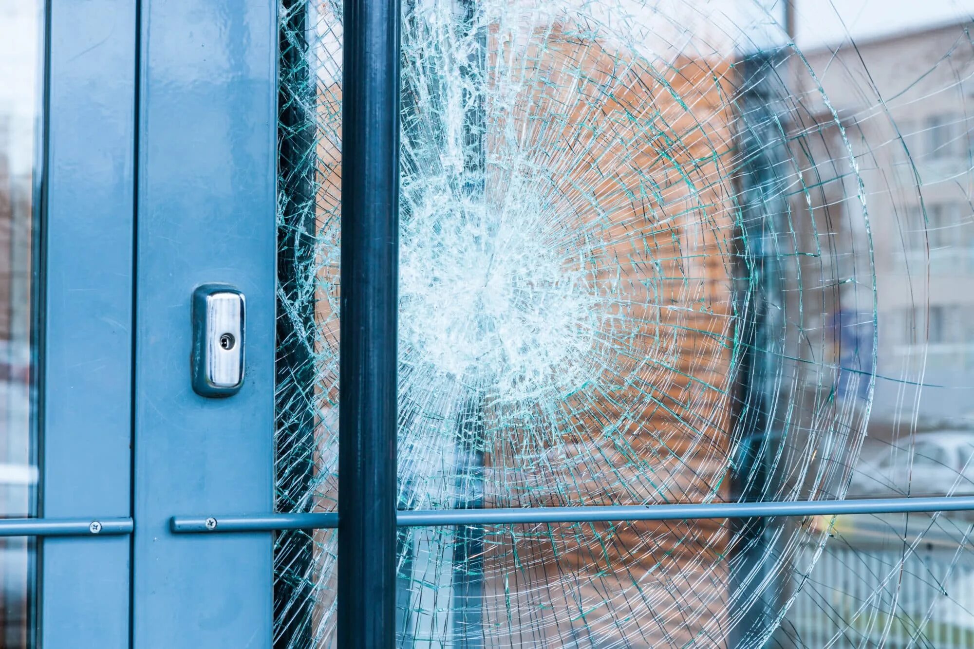 The window has been broken