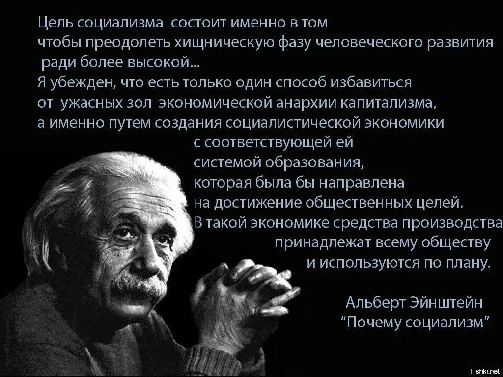 Когда был социализм. Эйнштейн о социализме. Высказывание о капитализме.