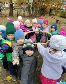 Подвижные игры средняя группа осень на улице