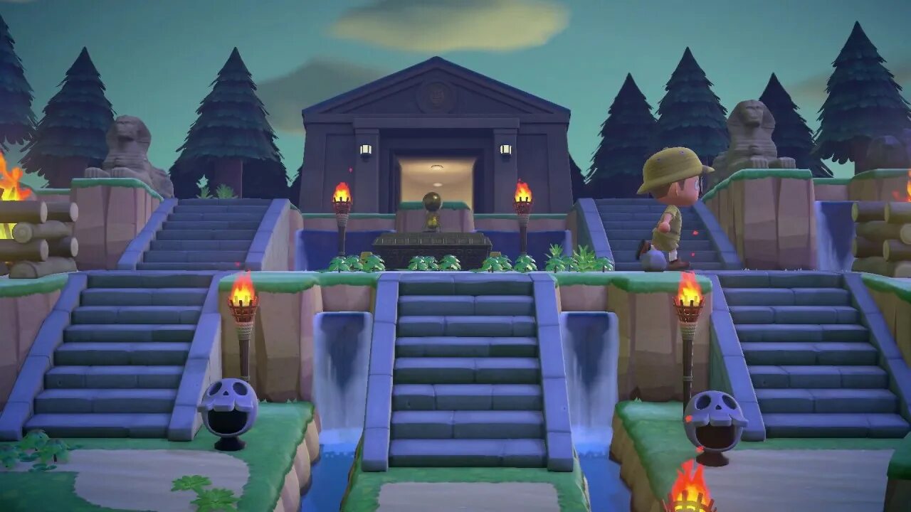 Another angle of my outdoor library! : AnimalCrossing Animal crossing wild world