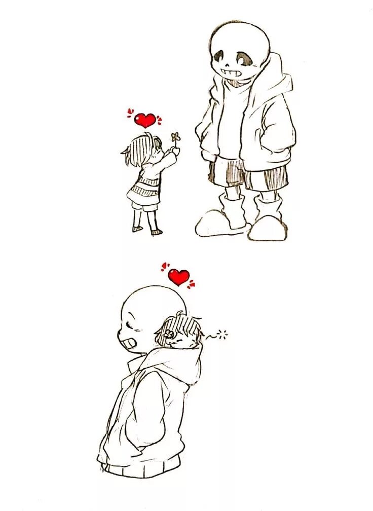 Санс и Фриск Чиби комикс. Frisk tiny. Gigant Sans and tiny Frisk Comic. Tiny human