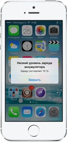 Мало зарядки на айфоне скрин. Iphone низкий уровень заряда. Низкий заряд аккумулятора айфон. 1 Процент на айфоне