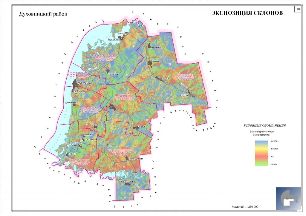 Духовницкий муниципальный район. Карта экспозиции склонов. Карта Казанского района Тюменской области. Экспозиция склона. Карта Духовницкого района Саратовской области.