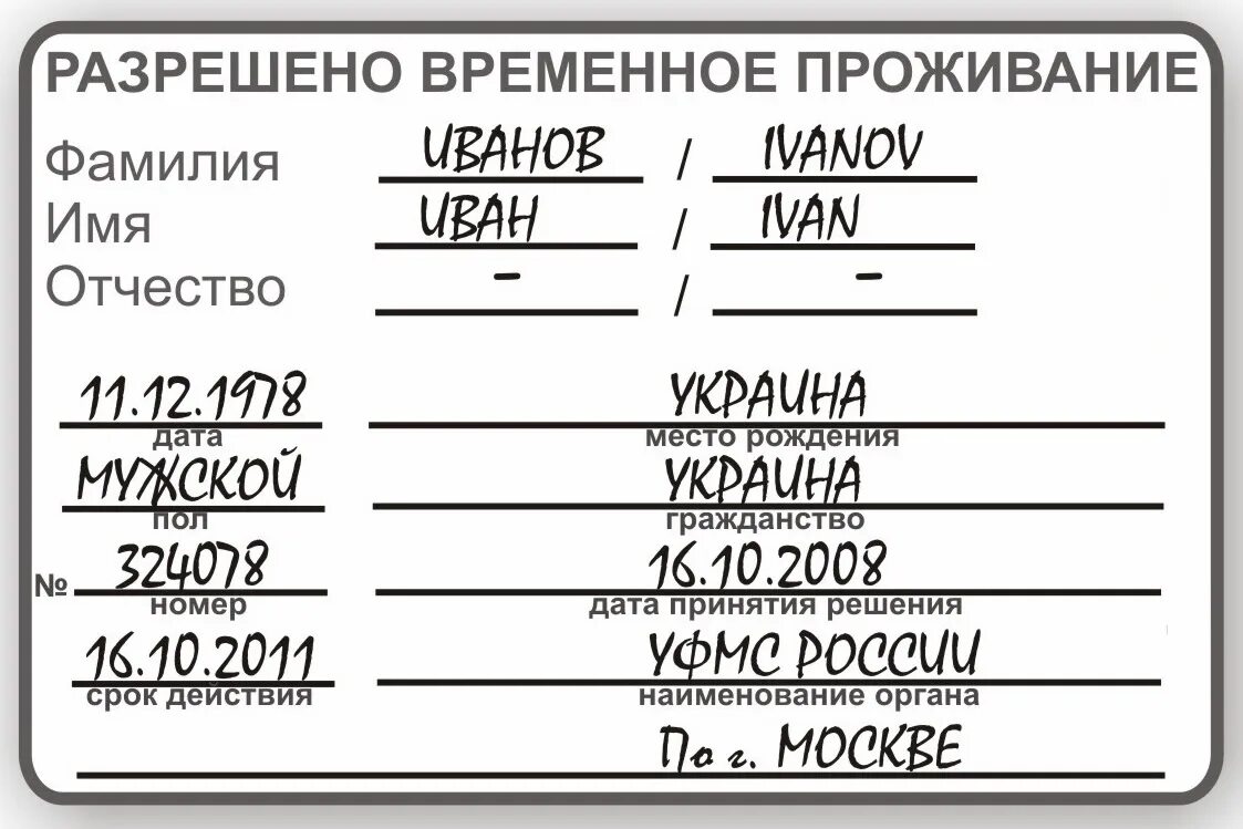 Основания получить рвп. Разрешение на временное проживание в РФ. Документ на временное проживание иностранного гражданина в РФ. Разрешение на временное проживание штамп. Временное разрешение на проживание в России.