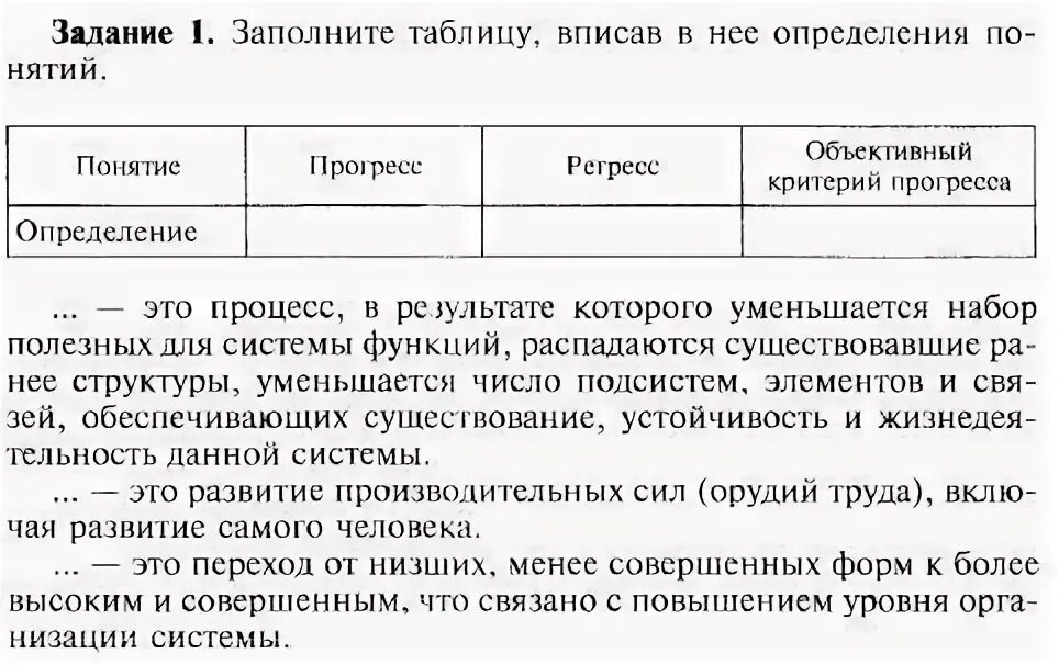 Процесс это в обществознании. Регресс это в обществознании.
