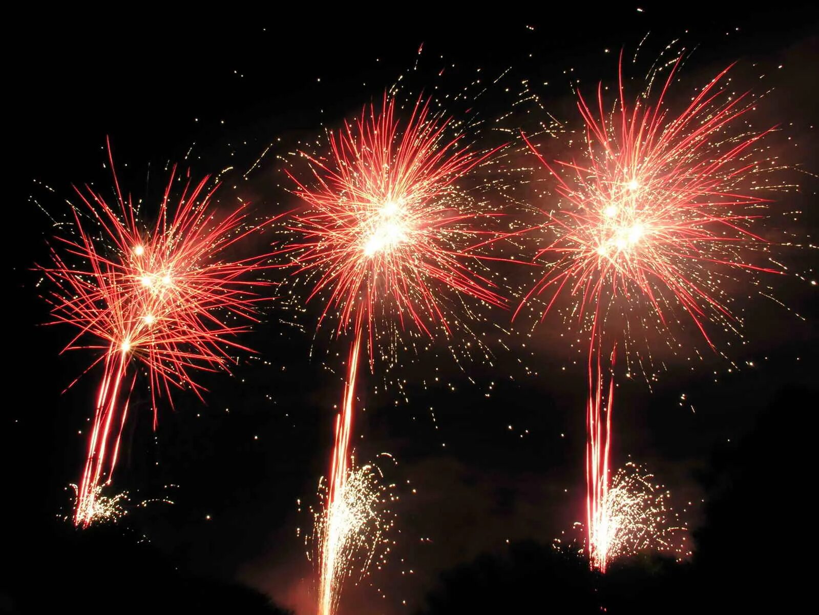 Firework chase. Firework chase