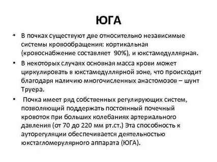 Юга почек