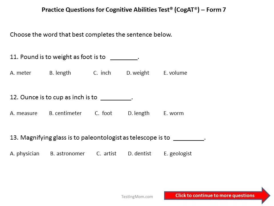 Cognitive testing. Cognitive abilities test. cognitive ability test example. testing 7 form.