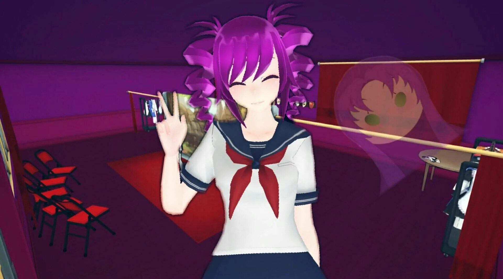 Включи yandere simulator. Роуз Эллисон Яндере симулятор. Алиса Роуз Яндер симулятор. Яндере симулятор драма.