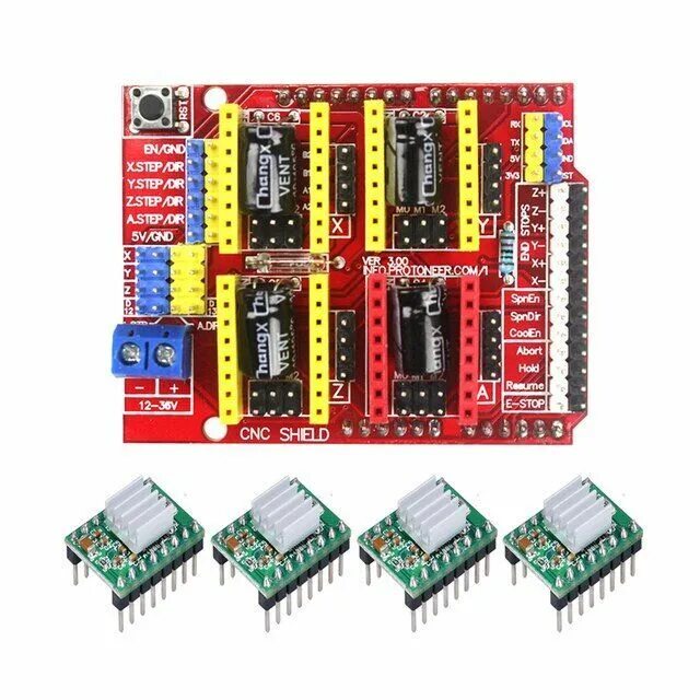 Cnc shield v 3.0. Cnc shield a4988. cnc shield v3 схема. arduino cnc shield.