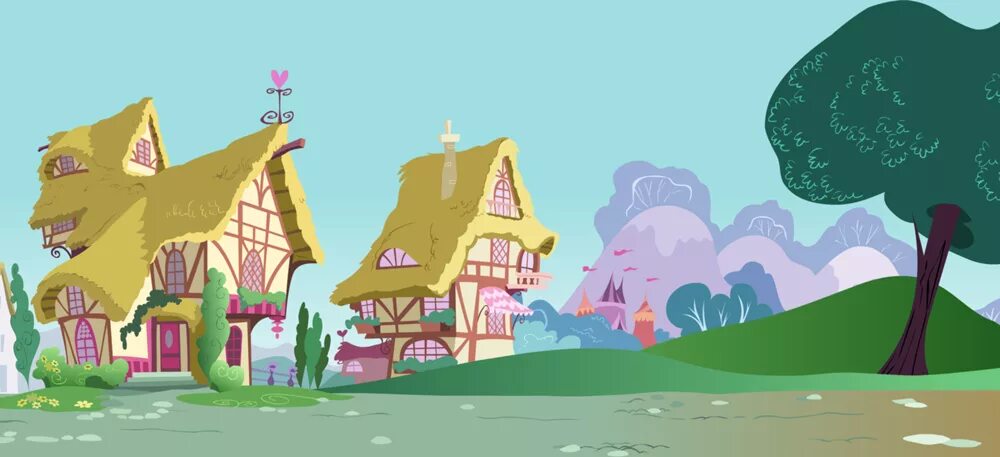 Деревня старлайт пони. My little pony города. Фоллаут эквестрия арт понивилль. Дружба это чудо понивилль. My little town.