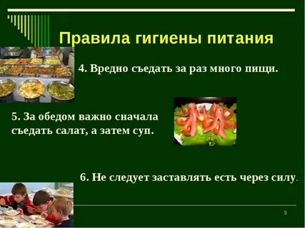 Гигиена питания обучение