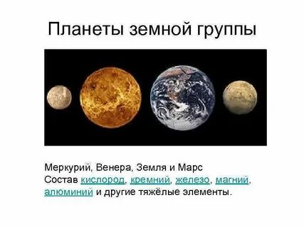 Состав земной группы
