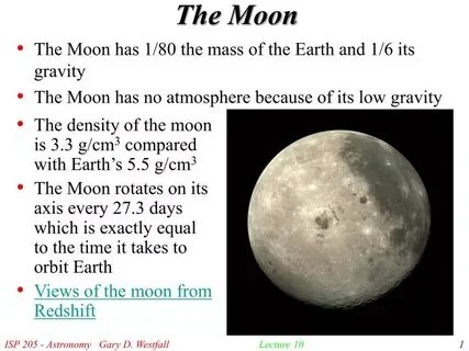 The moon has been