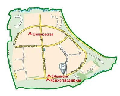 Зябликово на карте