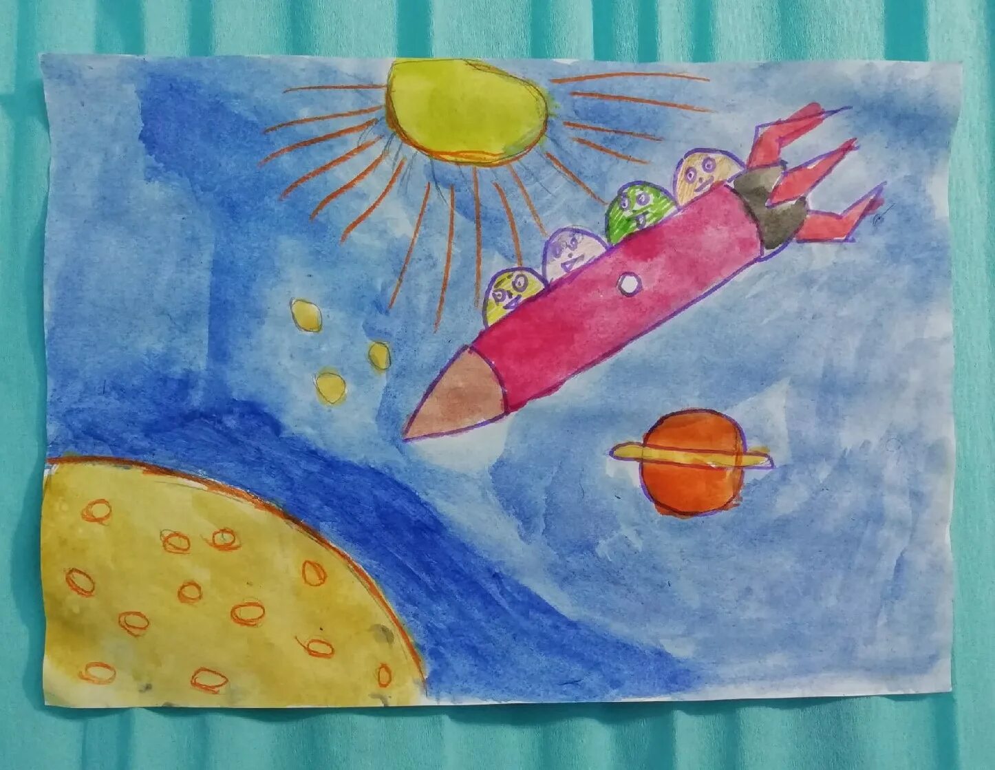 Конкурс рисунков к 12 апреля. Рисунок ко Дню космонавтики в детский сад. Рисунок ко Дню космонавтики 3 класс. Рисунок ко Дню космонавтики 1 класс. Рисунки к 12 апреля в детском саду.
