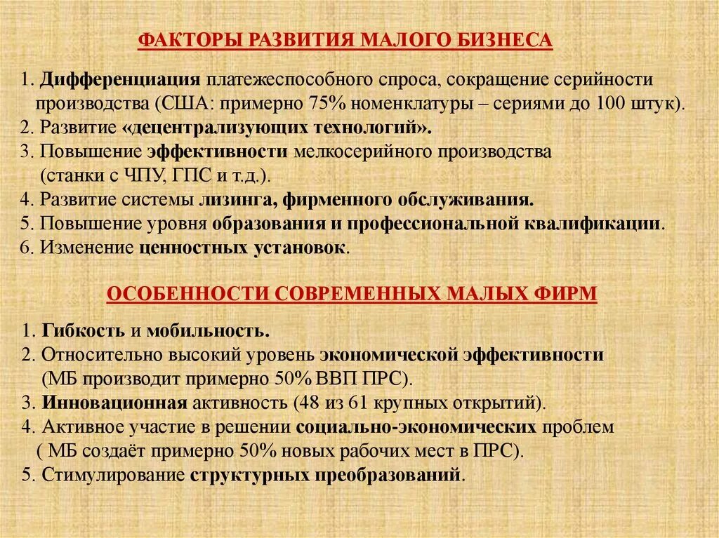 Развитие бизнеса в современных условиях. Факторы малого предпринимательства. Факторы развития малого бизнеса. Факторы формирования малого бизнеса. Факторы влияющие на развитие малых предприятий.