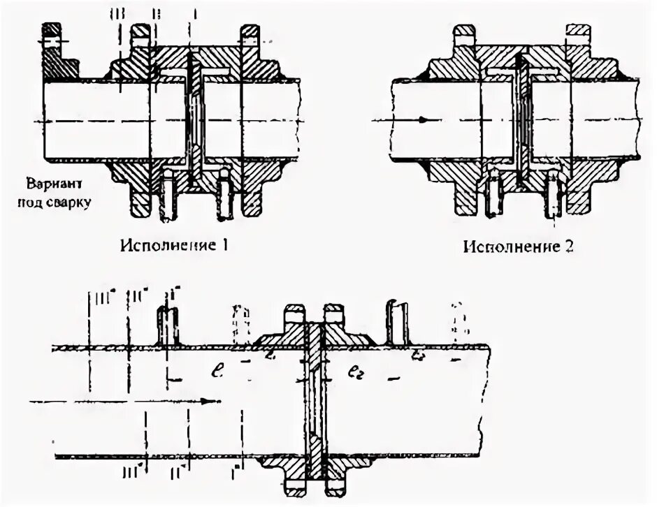 Утечка во фланцевых соединениях