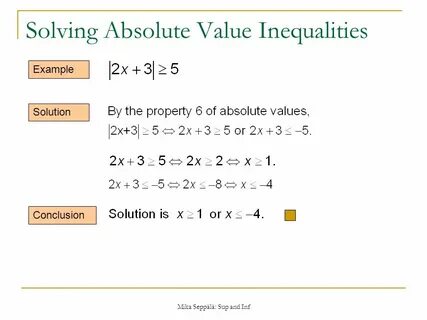 Absolute solver