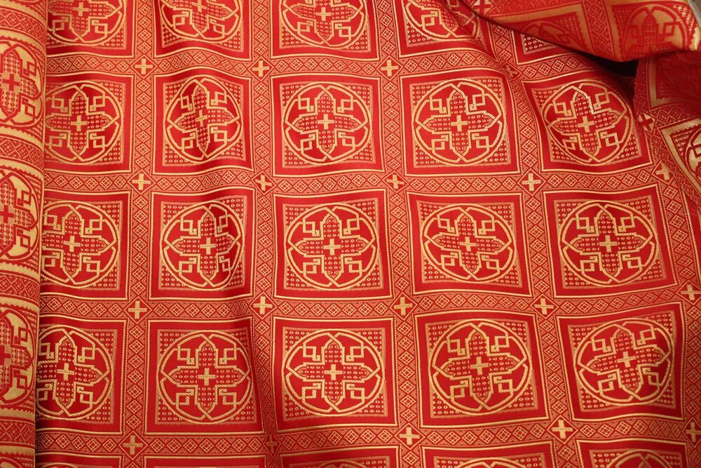парча церковная. церковная ткань шелк. парча церковная. рахмановская парча. церковные ткани москва.