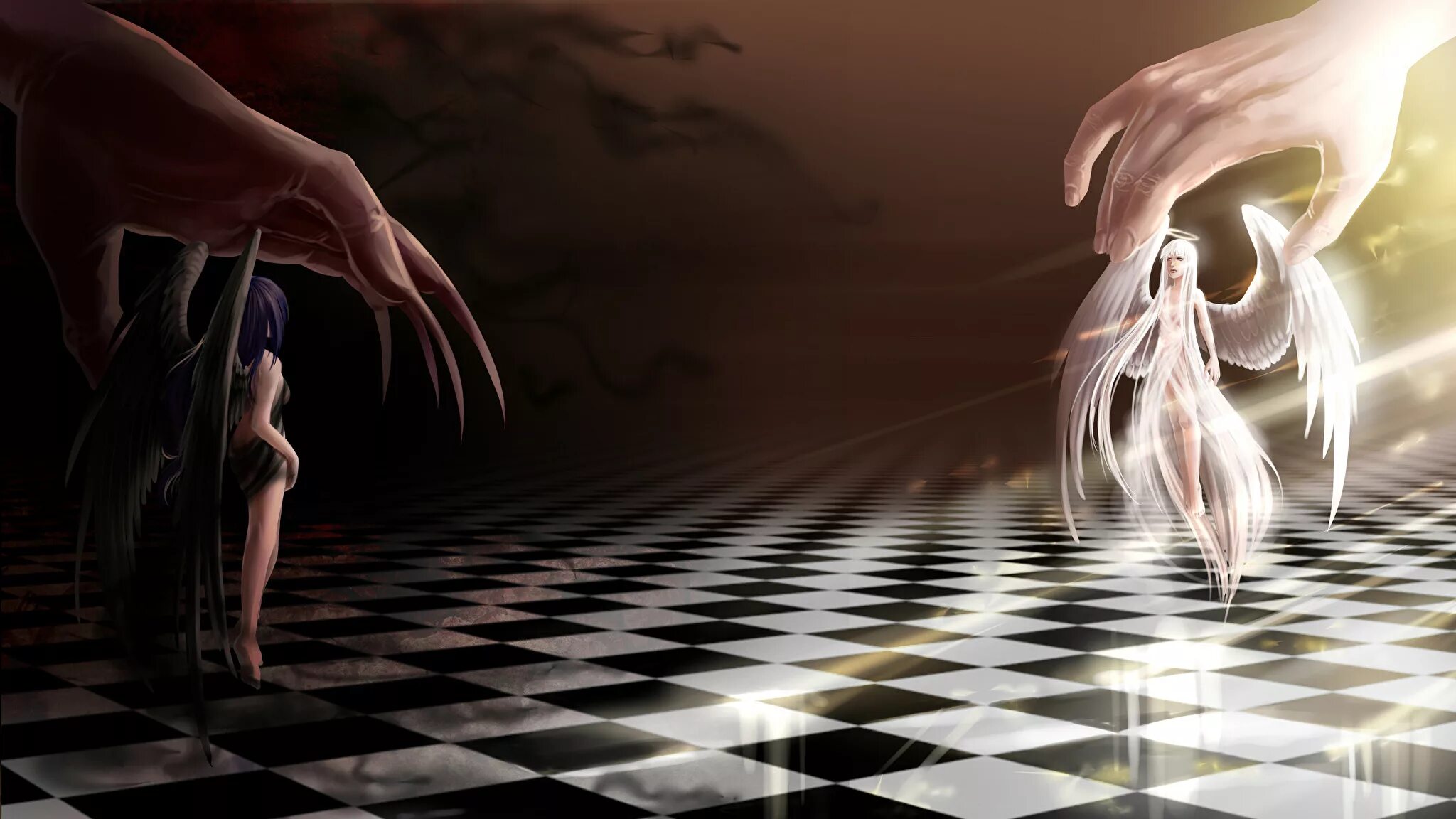 Две стороны женщины. 4b. "подсознание". Duality игра. Рене магритт decalcomania.