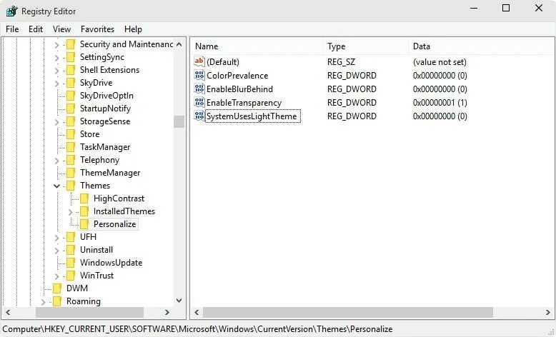 Hkey current user software microsoft windows currentversion