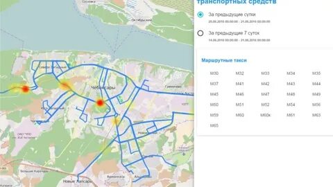 Автобусные маршруты чебоксар