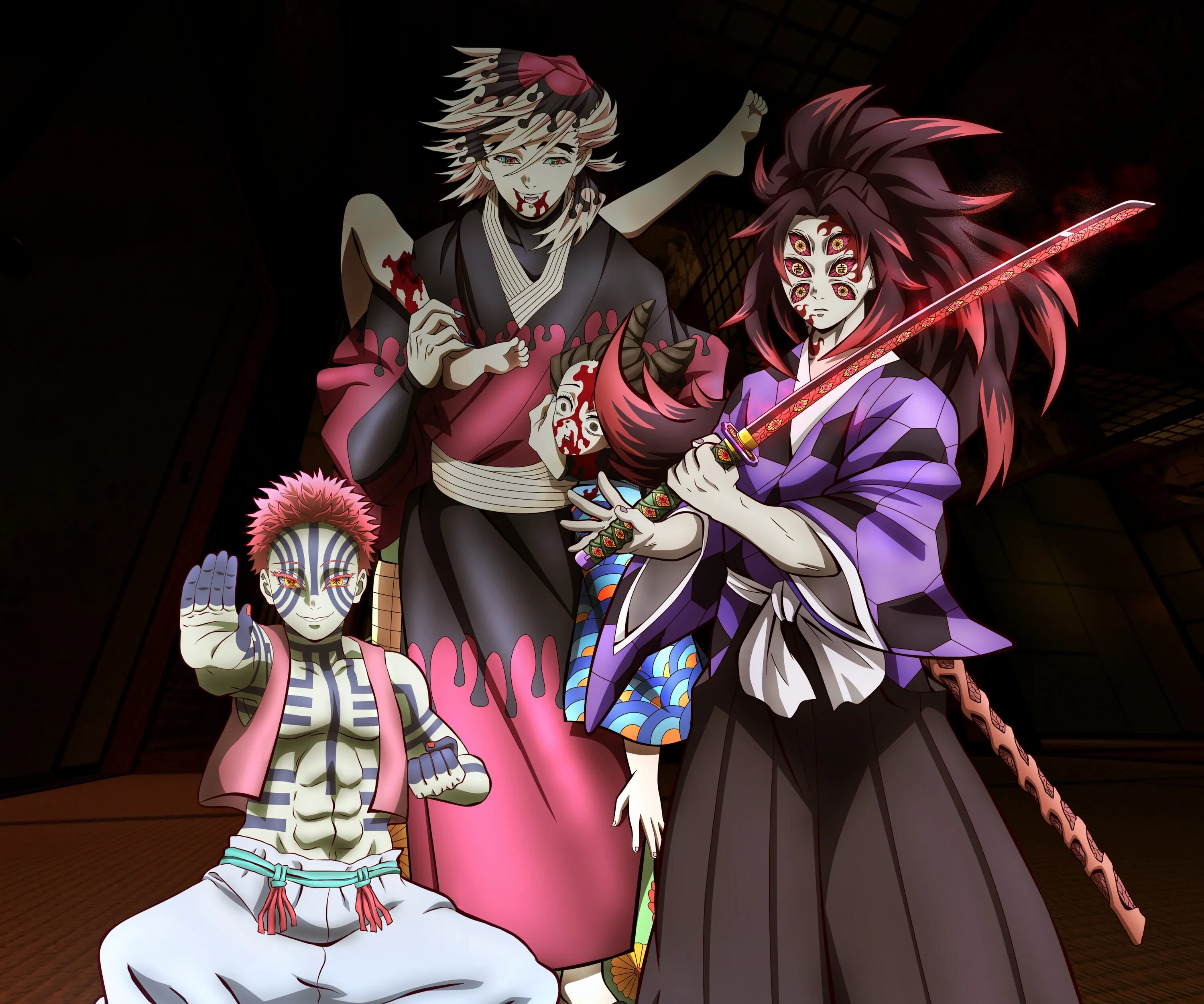 Кокушибо обои. Демон slayer kimetsu кокушибо. демон slayer kimetsu. кокушибо и аказа. демон slayer kimetsu akaza.