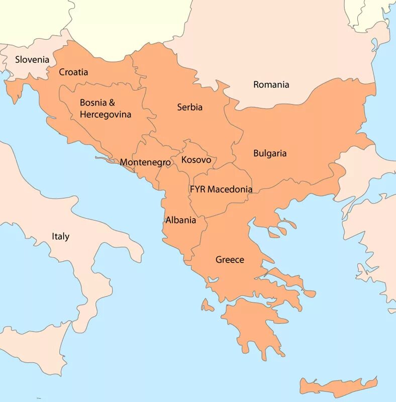 Политическая карта Балканского полуострова. Балканский полуостров на карте. Политическая карта Балканского полуострова 2023. Карта государств Балканского полуострова.