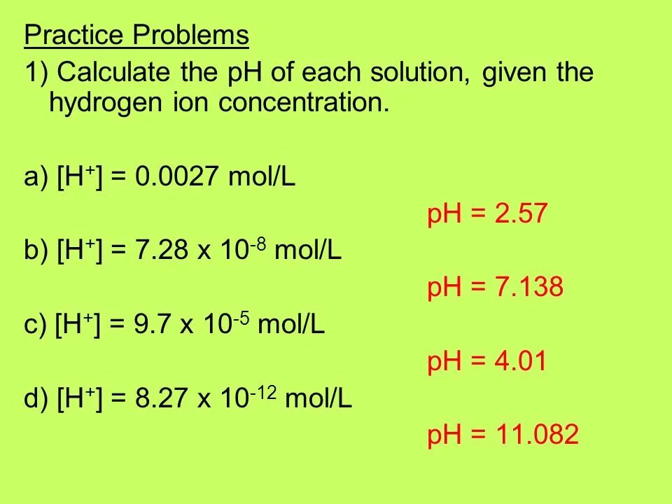 Given solution. Calculate PH solution. . Calculate the activity of hydrogen ions in a solution with Poh equal to 9.6.. Task 3. calculate the activity of hydrogen ions in a solution with Poh equal to 9.6.