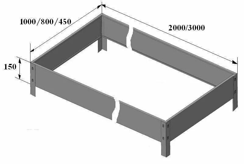 Высота оцинкованной грядки. Соединитель торцевой ограждения для грядки цинк 375мм 1/4. Оцинкованные грядки схема сбора. Грядка оцинкованная чертеж. Схема сборки оцинкованных грядок.
