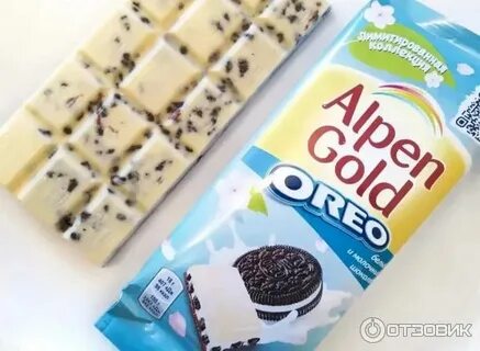 Шоколад alpen gold oreo молочный