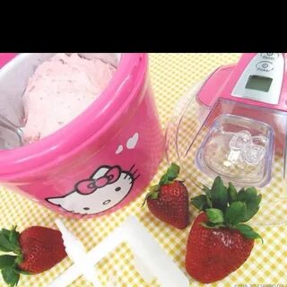 Strawberry ice cream machine girl