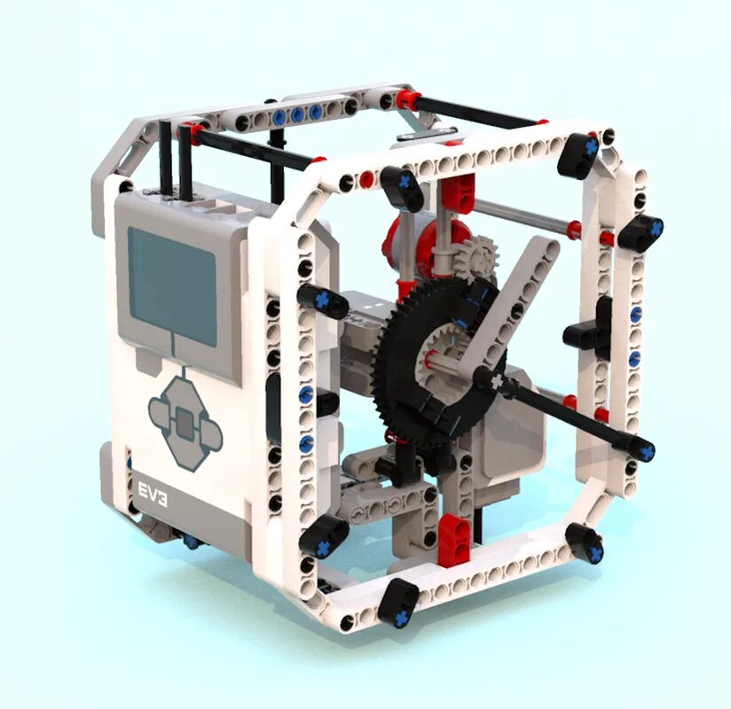 Сборка часов роботом. Майндстормс ev3.