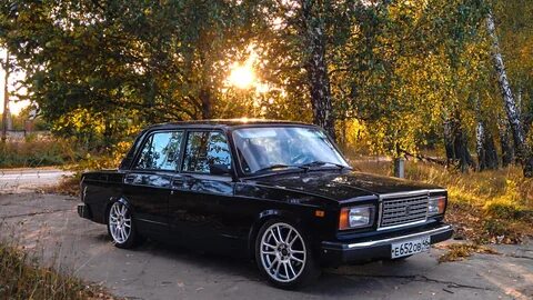 Lada 2107 Black Stock. 