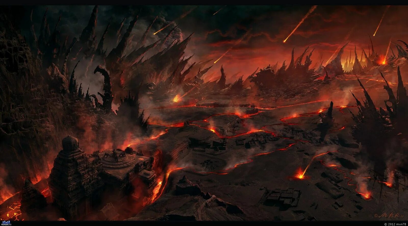 Ад разрушен. Выжженная земля вархаммер. Ад 8. Геенна Огненная Dragon age. Титаны в Тартаре.